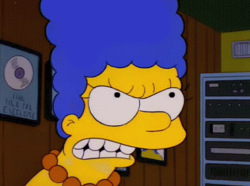 simpsons marge grinding teeth